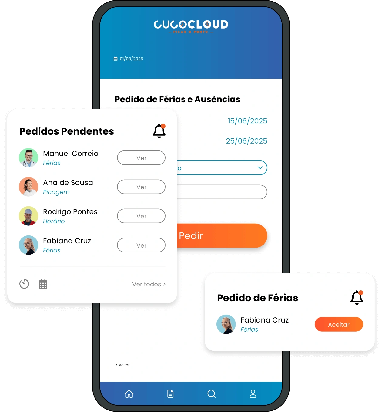 Gestão simplificada de férias e ausências