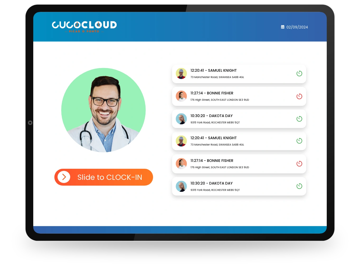 CucoCloud Biometric Tablet