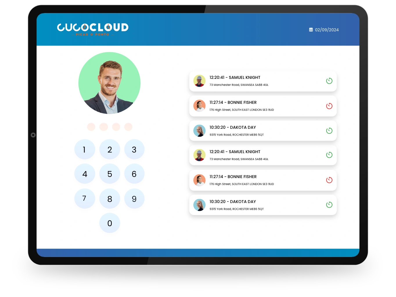 Imagem do acordeão tablet