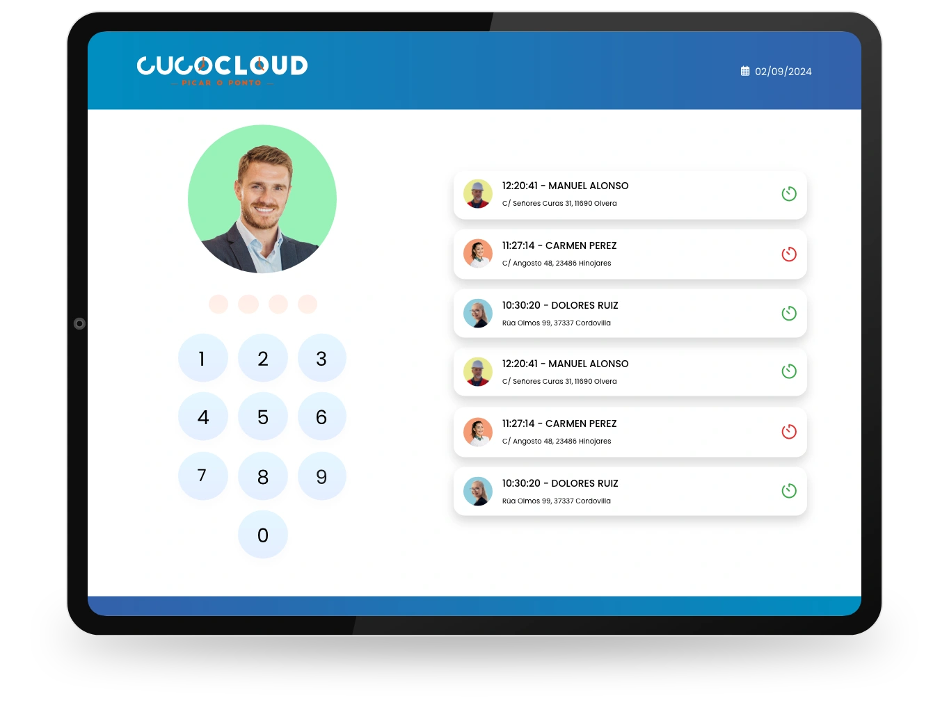 Imagem do acordeão tablet